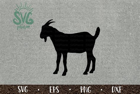 Billy Goat SVG / Goat Silhouette / Farm Animal / PnG DXF EPS / | Etsy