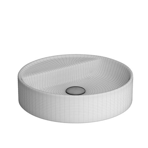 Wall Hung Round Shape Wash Basin 3d Model Modeled In 3ds Max 3d Model