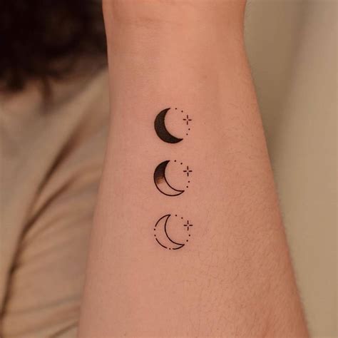 Moon Phases Tattoo Wrist