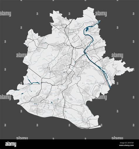 Stuttgart Map Detailed Vector Map Of Stuttgart City Administrative