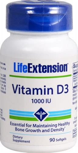 Life Extension Vitamin D Softgels Iu Ct Fred Meyer