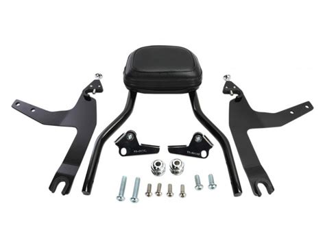 Cobra Exhaust Short Quick Detachable Sissy Bar Kit Black Fits Fx