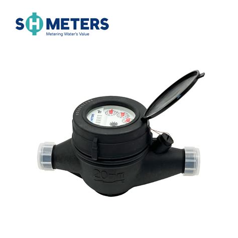 DN15 DN50 Plastic Body Multi Jet Dry Dial Rotary Cold Water Meter For