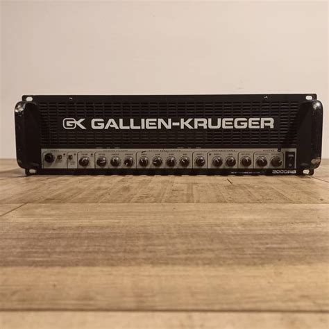 Gallien Krueger 2000rb Vintage Stereo Bass Head Amplifier Reverb Uk