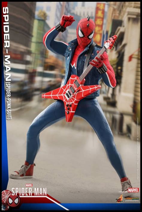 Action Figure Homem Aranha Spider Punk Suit Marvel S Spider Man PS4 VGM32 Escala 1 6 Hot