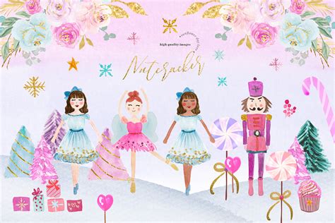 Pink Nutcracker Ballet Clipart Graphic By SunflowerLove Creative Fabrica