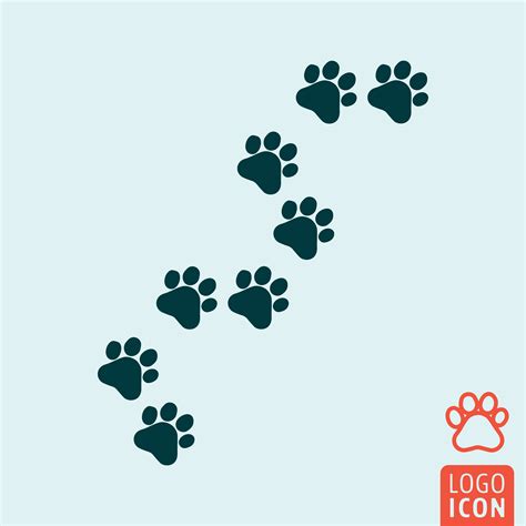 Cat paw icon isolated. 557265 Vector Art at Vecteezy