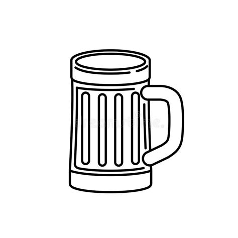 Vidrio Con El Icono Aislado Cerveza Ilustraci N Del Vector