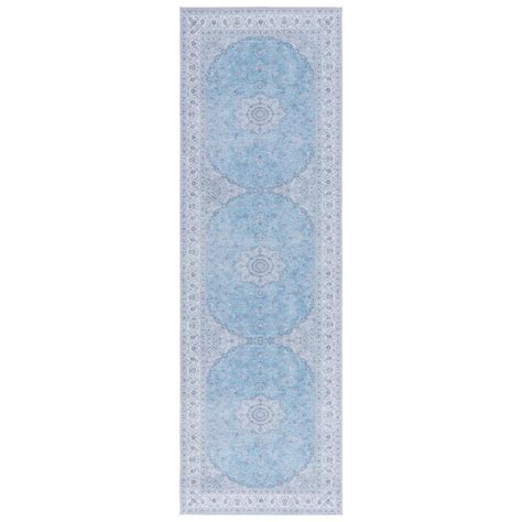 Safavieh Tucson Blue Gray Ft X Ft Machine Washable Border Floral