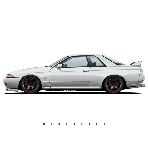 Olegmarkaryan Shared A Photo On Instagram “nissan Skyline R32 Gtr 100 Vector Art Order