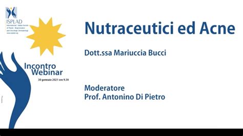 Nutraceutici Ed Acne Dott Ssa Mariuccia Bucci YouTube