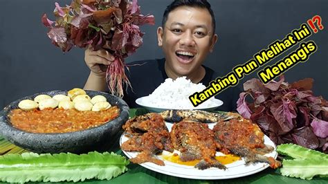 MUKBANG IKAN BALADO LALAPAN JENGKOL MUDA MENTAH IKAN ASIN JAPUH BAKAR