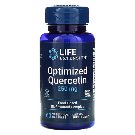 Life Extension, Optimized Quercetin, 250 mg, 60 Vegetarian Capsules - iHerb