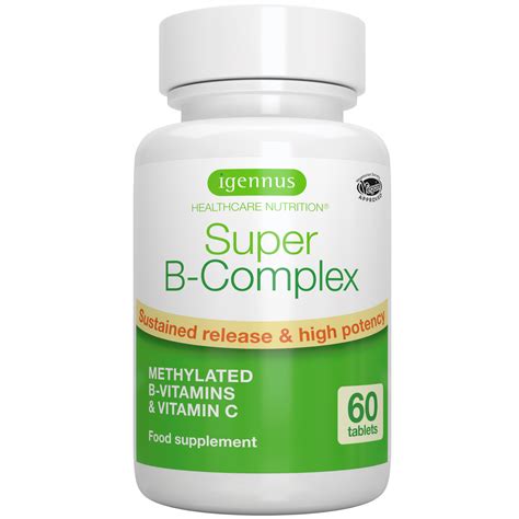 Methylated Super B Complex High Absorption B Vitamin Supplement With