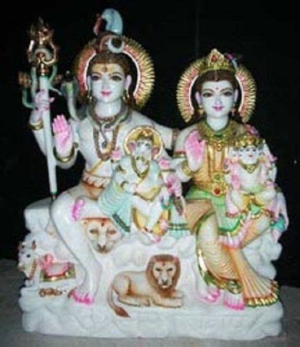 Easy To Clean Marble Shiv Parivar Statue At Best Price In Pindwara