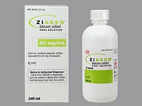 ziagen mgml solution  ml  viiv healthcare