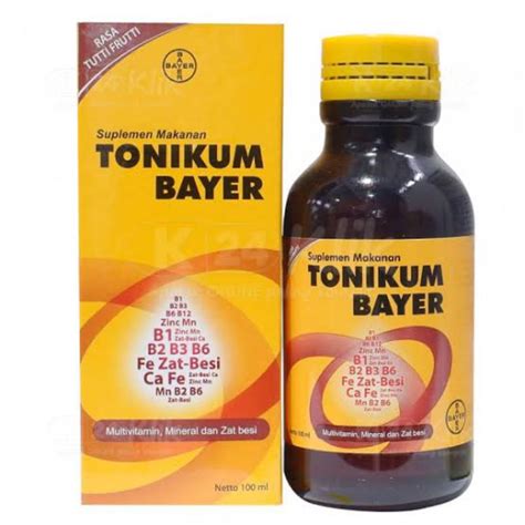 Jual Tonikum Bayer Ml Multivitamin Dan Zat Besi Rasa Tutti Frutti