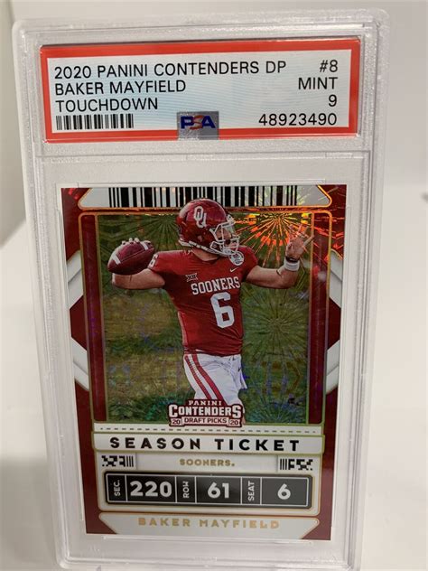 Panini Contenders Draft Picks Baker Mayfield For Sale Online