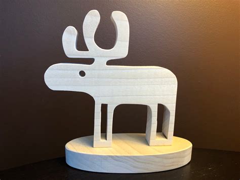 Wood Moose Scroll Saw Pattern Etsy