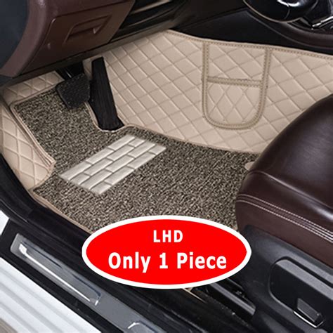 LHD Double Layer Car Floor Mats For Honda CR V CRV RW 5th Gen 2017 2018