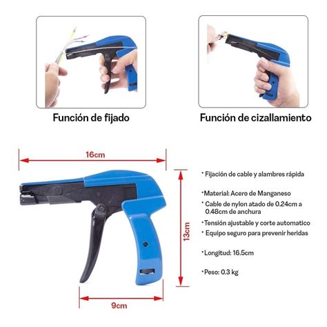 Pistola Para Ajustar Y Cortar Cinchos Corbata De Cables Meses Sin Intereses