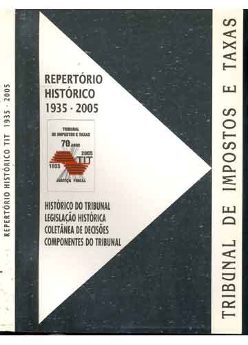 Sebo do Messias Livro Repertório Histórico Tit 1935 2005