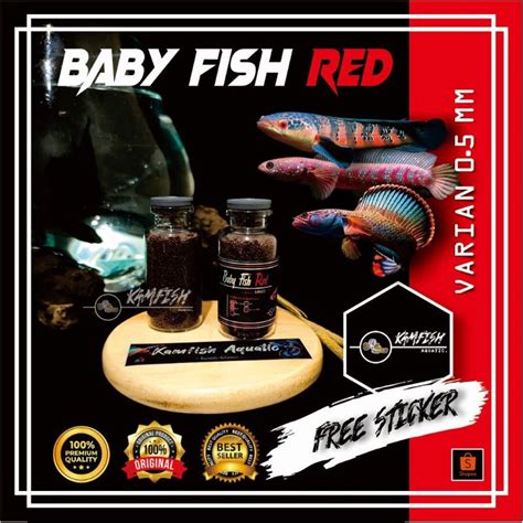 Jual Pelet Baby Fish Varian Red Kecil Mm Pakan Baby Fish Varian