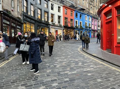 Edinburgh Den gamle bydel Royal Mile med guide på en vandretur