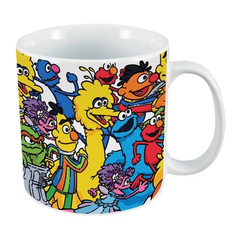 Sesame Friends 20 Oz Ceramic Mug Entertainment Earth