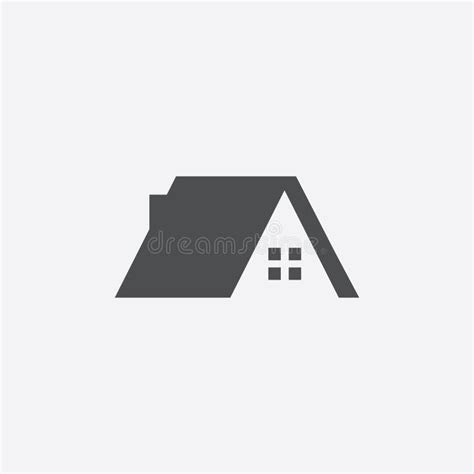 Home roof icon stock vector. Illustration of construction - 262864122