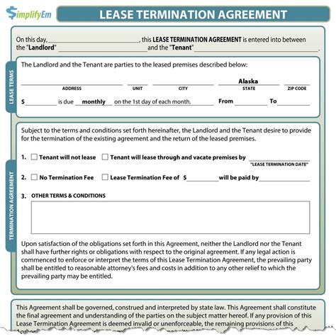 California Lease Termination