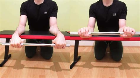 Barbell Reverse Wrist Curl Over A Bench Tutorial