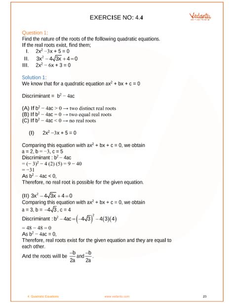 Nature Of Roots Quadratic Equation Calculator Tessshebaylo