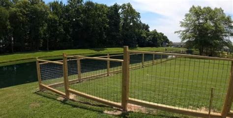 How To Build A Hog Wire Fence 9 Steps