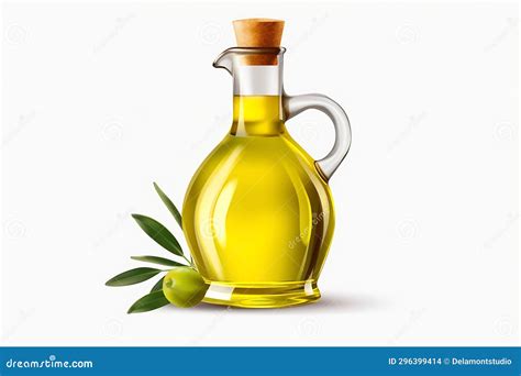 Oil Glass Bottle Isolated On White With Clipping Path 1 Stock Illustration Illustration Of