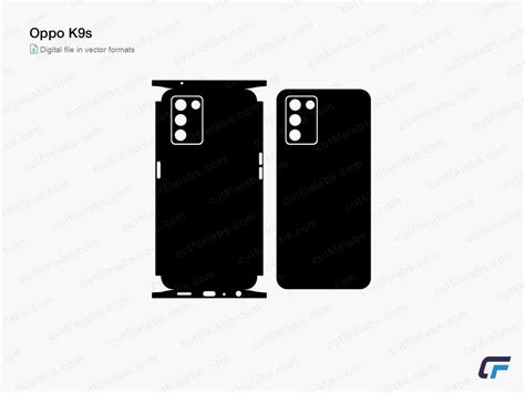 Oppo K9s (2021) Cut File Template | CutFileLabs