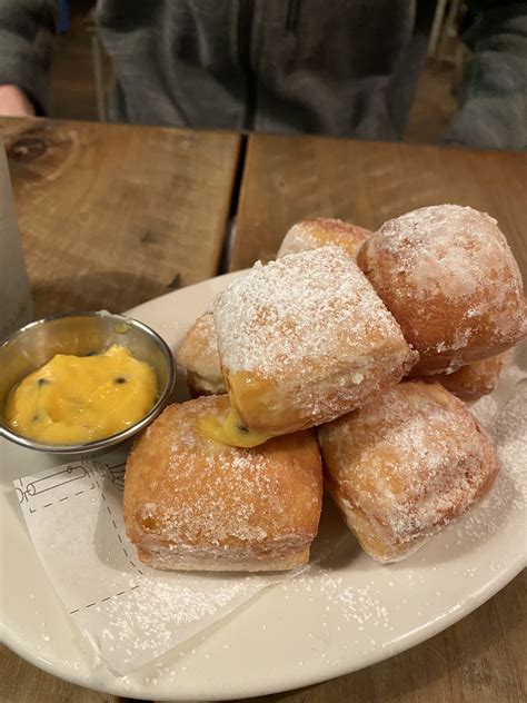 Homemade Beignets with Lilikoi (Passion Fruit) Curd - Anchored Baking
