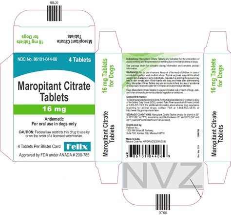 DailyMed - MAROPITANT CITRATE tablet