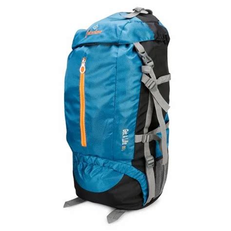 Interlane Sky Blue Polyester Trekking Travel Rucksack Bag Number Of