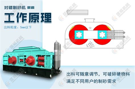 对辊制砂机 大中小型液压对辊制砂机价格 原理参数及视频河南匡威机械