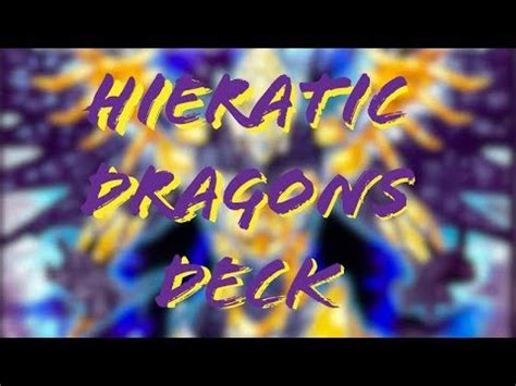 YUGIOH HIERATIC DECK PROFILE YouTube