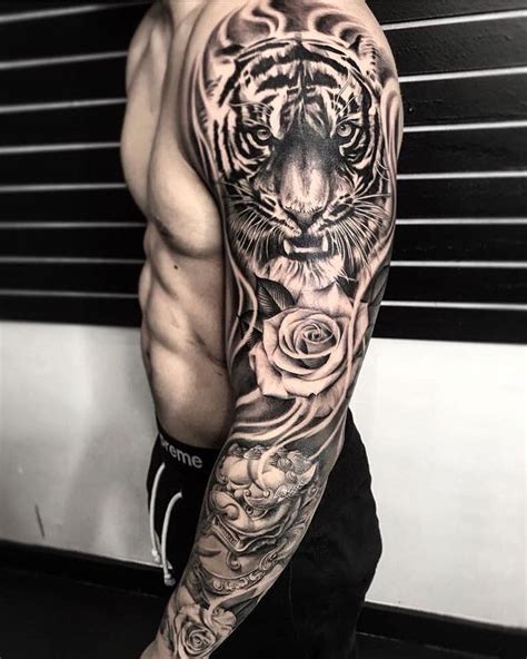 Pin By Br On Tattoo Tiger Tattoo Sleeve Cool Chest Tattoos Full