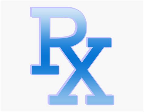 Rx Pharmd Symbol Blue - Blue Rx Symbol, HD Png Download - kindpng