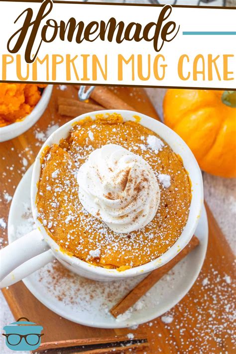 This Homemade Pumpkin Mug Cake Recipe Is Made With Easy To Find