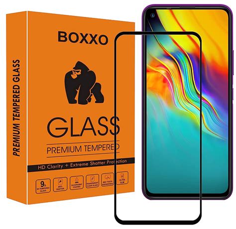 BOXXO Premium Edge To Edge Tempered Glass Screen Protector For Infinix