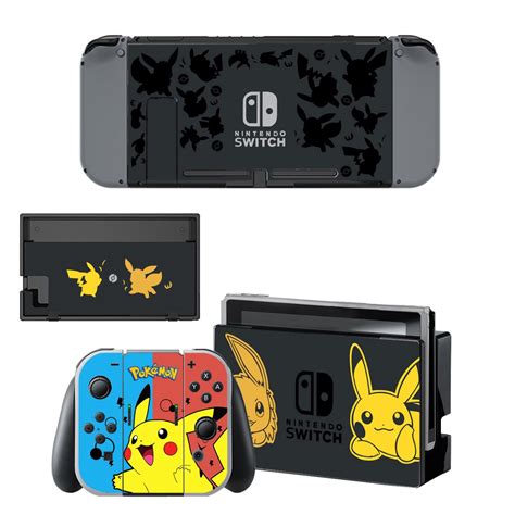 Pokemon Pikachu Nintendo Switch Skin Sticker Decal - ConsoleSkins.co