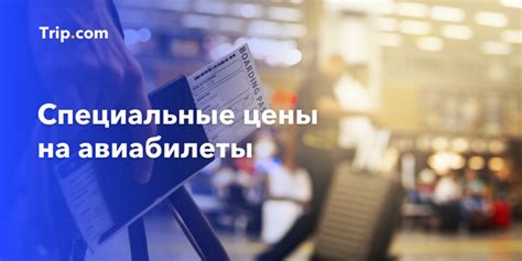 Специальные цены на авиабилеты