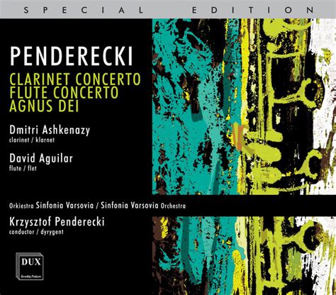 Penderecki Clarinet Concerto Flute Concerto Agnus Dei Album De