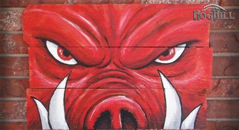 Arkansas Razorbacks Paintings Arkansas Razorback Painting Tusks On