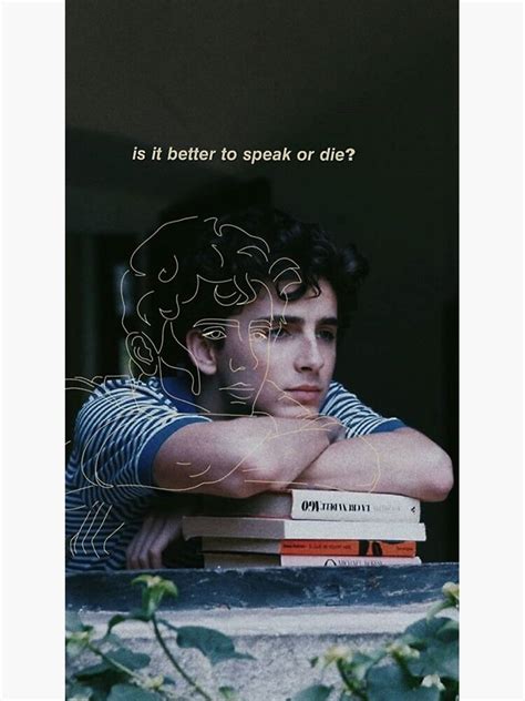 Call Me By Your Name Elio Oliver Timothee Chalamet Sticker For Sale